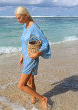 Camille mini dress - SUMMER BLUE GOLD