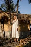 Boho dress in Cream texture