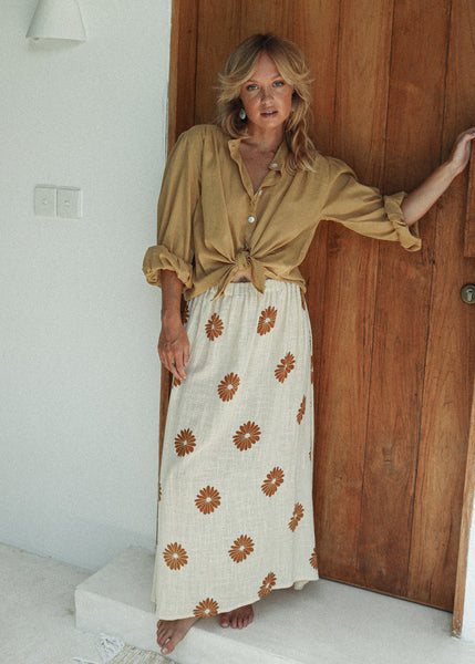 Malia maxi skirt in Ginger Flower