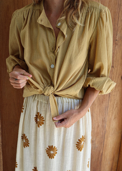 Vera blouse in Sand / cotton voile special edition