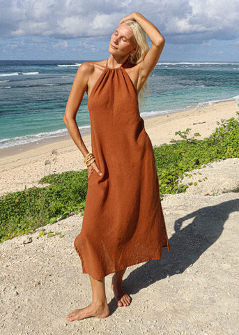 Jade dress in Cinnamon