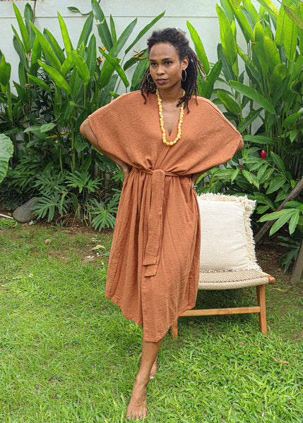 Kimono Shell in Cinnamon