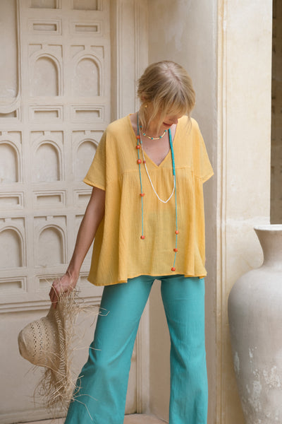 Luna blouse in Mellow Yellow
