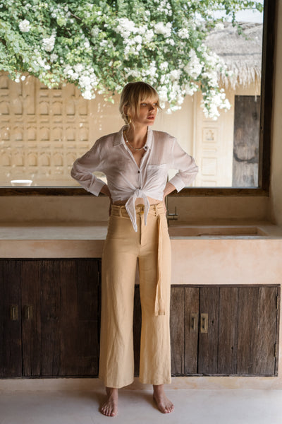 The Summer pant in Vanilla Creme
